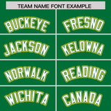 Custom Kelly Green Graffiti Pattern Personalized Multicolored Flames Print Authentic Baseball Jersey