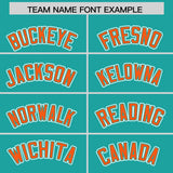 Custom Aqua Graffiti Pattern Personalized Multicolored Flames Print Authentic Baseball Jersey