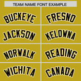 Custom Old Gold Graffiti Pattern Personalized Multicolored Flames Print Authentic Baseball Jersey