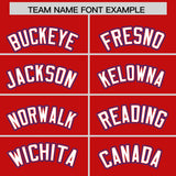 Custom Red Graffiti Pattern Personalized Multicolored Flames Print Authentic Baseball Jersey