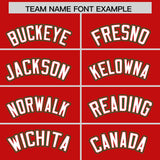 Custom Red Graffiti Pattern Personalized Multicolored Flames Print Authentic Baseball Jersey