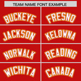 Custom Red Graffiti Pattern Personalized Multicolored Flames Print Authentic Baseball Jersey