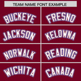 Custom Crimson Graffiti Pattern Personalized Multicolored Flames Print Authentic Baseball Jersey