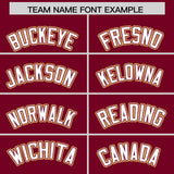 Custom Crimson Graffiti Pattern Personalized Multicolored Flames Print Authentic Baseball Jersey
