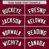 Custom Crimson Graffiti Pattern Personalized Multicolored Flames Print Authentic Baseball Jersey
