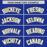 Custom Royal Graffiti Pattern Personalized Multicolored Flames Print Authentic Baseball Jersey