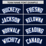 Custom Navy Graffiti Pattern Personalized Multicolored Flames Print Authentic Baseball Jersey