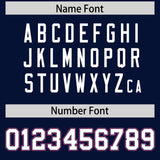 Custom Navy Graffiti Pattern Personalized Multicolored Flames Print Authentic Baseball Jersey