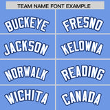 Custom Light Blue Graffiti Pattern Personalized Multicolored Flames Print Authentic Baseball Jersey