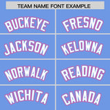 Custom Light Blue Graffiti Pattern Personalized Multicolored Flames Print Authentic Baseball Jersey