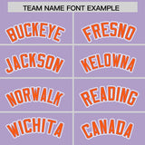Custom Light Purple Graffiti Pattern Personalized Multicolored Flames Print Authentic Baseball Jersey