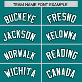 Custom Aqua Graffiti Pattern Personalized Multicolored Flames Print Authentic Baseball Jersey