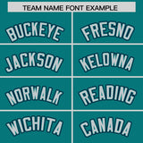 Custom Aqua Graffiti Pattern Personalized Multicolored Flames Print Authentic Baseball Jersey