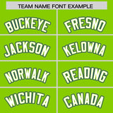 Custom Neon Green Graffiti Pattern Personalized Multicolored Flames Print Authentic Baseball Jersey