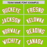 Custom Neon Green Graffiti Pattern Personalized Multicolored Flames Print Authentic Baseball Jersey