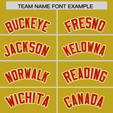 Custom Old Gold Graffiti Pattern Personalized Multicolored Flames Print Authentic Baseball Jersey