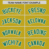 Custom Old Gold Graffiti Pattern Personalized Multicolored Flames Print Authentic Baseball Jersey