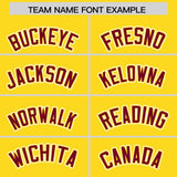 Custom Gold Graffiti Pattern Personalized Multicolored Flames Print Authentic Baseball Jersey