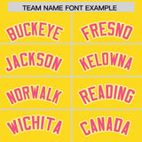 Custom Gold Graffiti Pattern Personalized Multicolored Flames Print Authentic Baseball Jersey