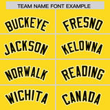 Custom Gold Graffiti Pattern Personalized Multicolored Flames Print Authentic Baseball Jersey