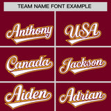 Custom Crimson Graffiti Pattern Personalized Multicolored Flames Print Authentic Baseball Jersey