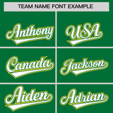 Custom Kelly Green Graffiti Pattern Personalized Multicolored Flames Print Authentic Baseball Jersey