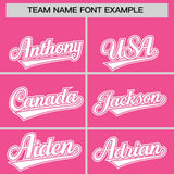 Custom Pink Graffiti Pattern Personalized Multicolored Flames Print Authentic Baseball Jersey