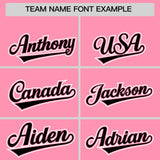 Custom Light Pink Graffiti Pattern Personalized Multicolored Flames Print Authentic Baseball Jersey