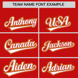 Custom Red Graffiti Pattern Personalized Multicolored Flames Print Authentic Baseball Jersey