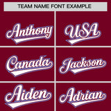 Custom Crimson Graffiti Pattern Personalized Multicolored Flames Print Authentic Baseball Jersey
