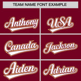 Custom Crimson Graffiti Pattern Personalized Multicolored Flames Print Authentic Baseball Jersey