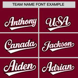 Custom Crimson Graffiti Pattern Personalized Multicolored Flames Print Authentic Baseball Jersey