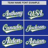 Custom Royal Graffiti Pattern Personalized Multicolored Flames Print Authentic Baseball Jersey