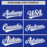 Custom Royal Graffiti Pattern Personalized Multicolored Flames Print Authentic Baseball Jersey