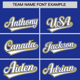 Custom Royal Graffiti Pattern Personalized Multicolored Flames Print Authentic Baseball Jersey