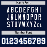 Custom Navy Graffiti Pattern Personalized Multicolored Flames Print Authentic Baseball Jersey