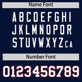 Custom Navy Graffiti Pattern Personalized Multicolored Flames Print Authentic Baseball Jersey