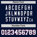 Custom Navy Graffiti Pattern Personalized Multicolored Flames Print Authentic Baseball Jersey