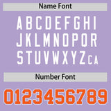 Custom Light Purple Graffiti Pattern Personalized Multicolored Flames Print Authentic Baseball Jersey