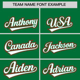 Custom Kelly Green Graffiti Pattern Personalized Multicolored Flames Print Authentic Baseball Jersey
