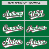 Custom Kelly Green Graffiti Pattern Personalized Multicolored Flames Print Authentic Baseball Jersey