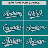 Custom Aqua Graffiti Pattern Personalized Multicolored Flames Print Authentic Baseball Jersey
