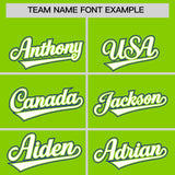 Custom Neon Green Graffiti Pattern Personalized Multicolored Flames Print Authentic Baseball Jersey
