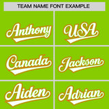 Custom Neon Green Graffiti Pattern Personalized Multicolored Flames Print Authentic Baseball Jersey