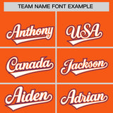Custom Orange Graffiti Pattern Personalized Multicolored Flames Print Authentic Baseball Jersey