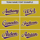 Custom Old Gold Graffiti Pattern Personalized Multicolored Flames Print Authentic Baseball Jersey