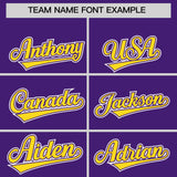 Custom Purple Graffiti Pattern Personalized Multicolored Flames Print Authentic Baseball Jersey