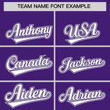 Custom Purple Graffiti Pattern Personalized Multicolored Flames Print Authentic Baseball Jersey