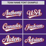 Custom Purple Graffiti Pattern Personalized Multicolored Flames Print Authentic Baseball Jersey