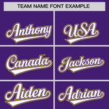 Custom Purple Graffiti Pattern Personalized Multicolored Flames Print Authentic Baseball Jersey